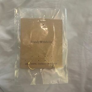 dainty gold hoops from Brandy Melville
